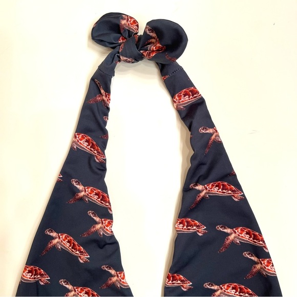 Verdelimon Turtle Deep V Halter-Style One-piece Swimsuit Size Small - Picture 5 of 14